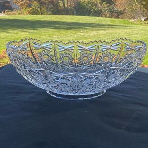 Antique American Brilliant Period Crystal Cut Glass Circa. 1876-1917